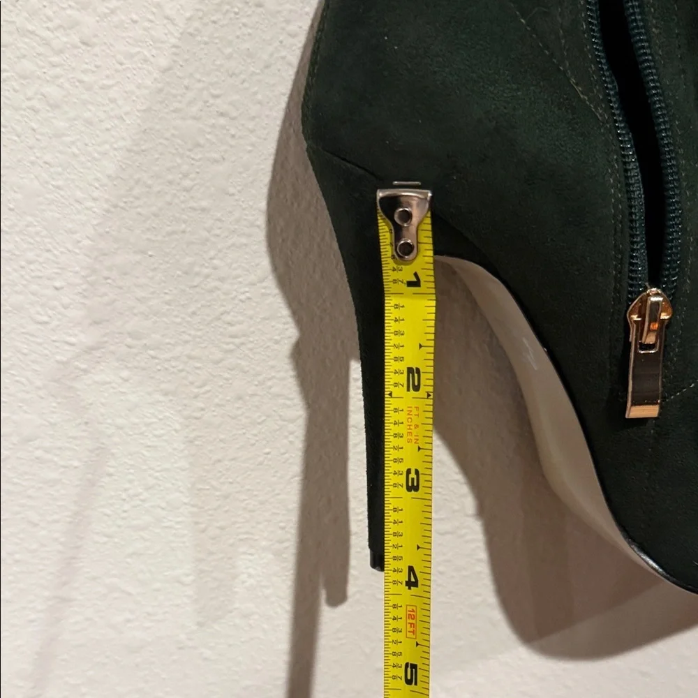 Simmi London Elegant Dark Green Over-the-Knee Boots